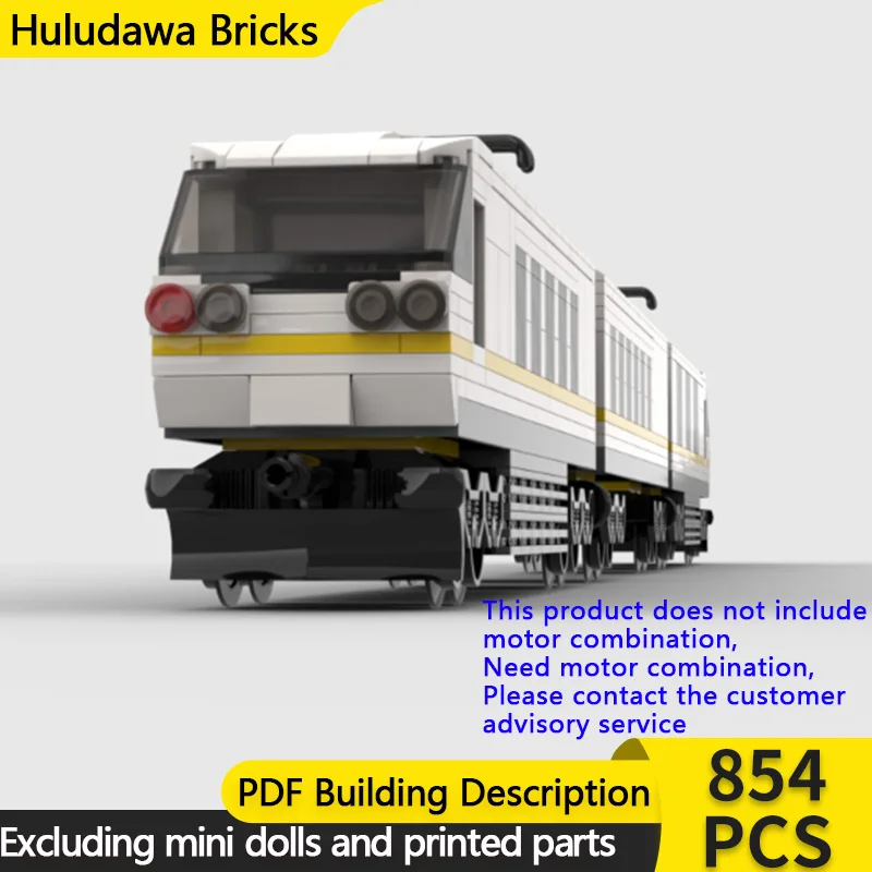 

City Car Model MOC Building Bricks Railway Retro Express Train Modular Technology Children Holiday Gifts Assemble Toys Suit