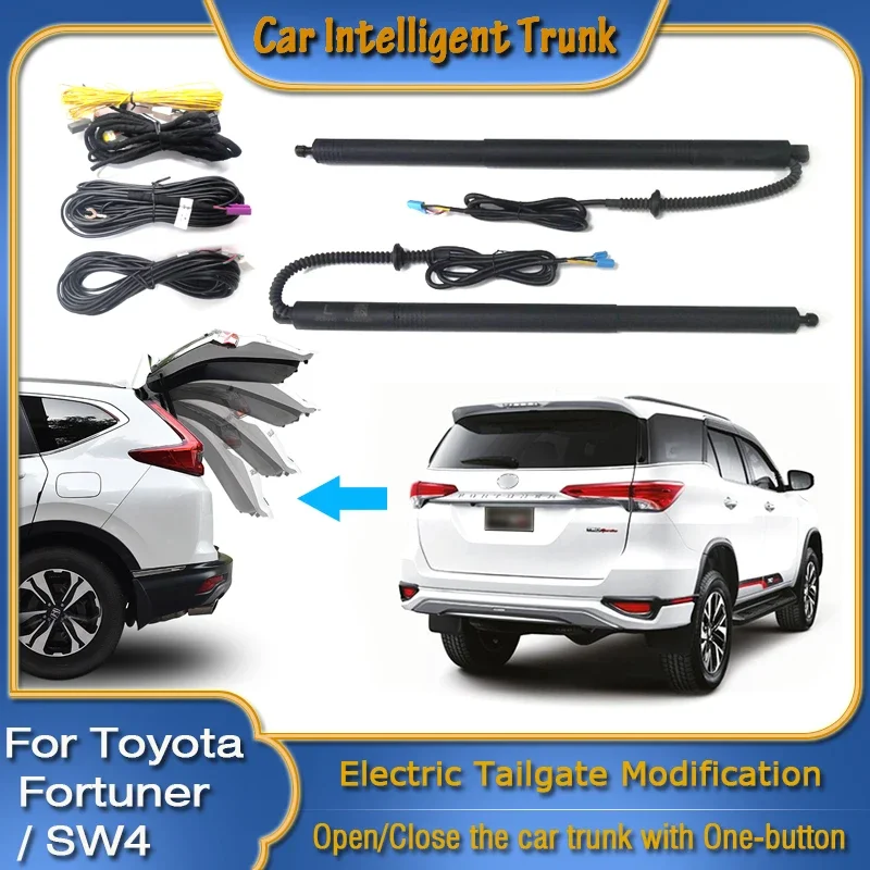 For Toyota Fortuner SW4 2015~2024 Car Power Trunk Opening Smart Electric Suction Tailgate Intelligent Tail Gate Lift Strut