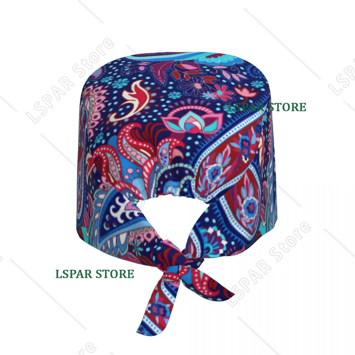 Custom Paisley Pattern Working Cap Surgical Hats Women Men Flower Operating Room Cap Nursing Cap Lab Works Hat