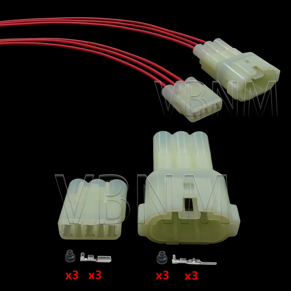 3 Pin 6180-3451 6187-3801 HM 090 Electrical Waterproof Connector AC Assembly Auto Socket