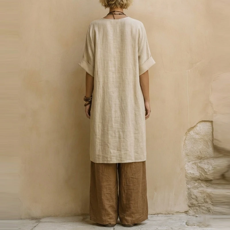 

Fashion Print Wide Leg Pants 3Pc Suits Elegant V-neck Split Top & Pant & Cardigan Set Casual Short Sleeve Loose Vacation Outfits