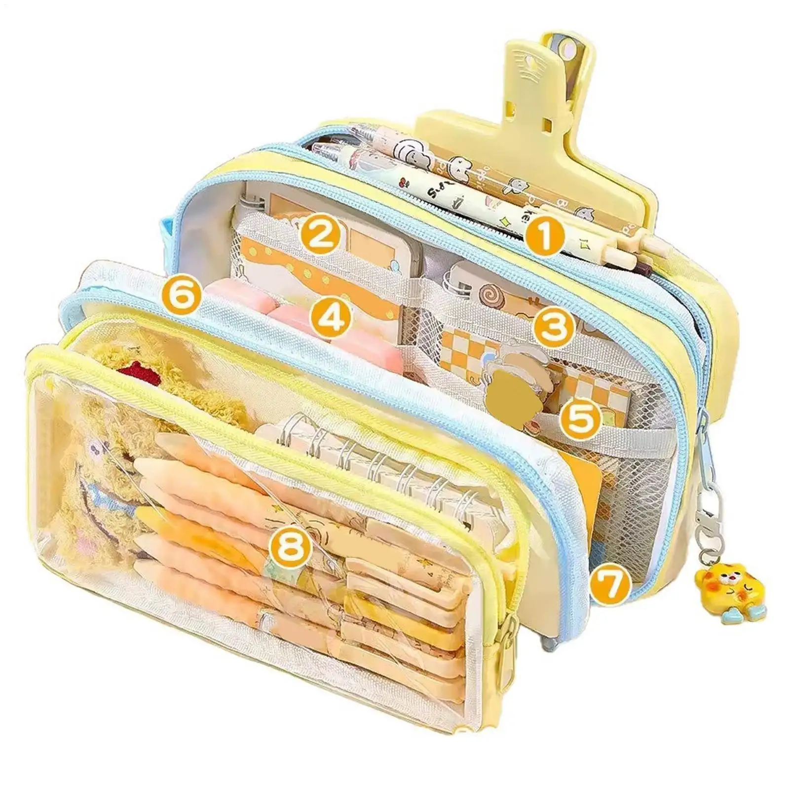 astuccio-con-accessori-grande-capacita-design-a-forma-di-formaggio-set-di-30-pezzi-di-cancelleria-per-bambini-per-scuola-e-uso-domestico