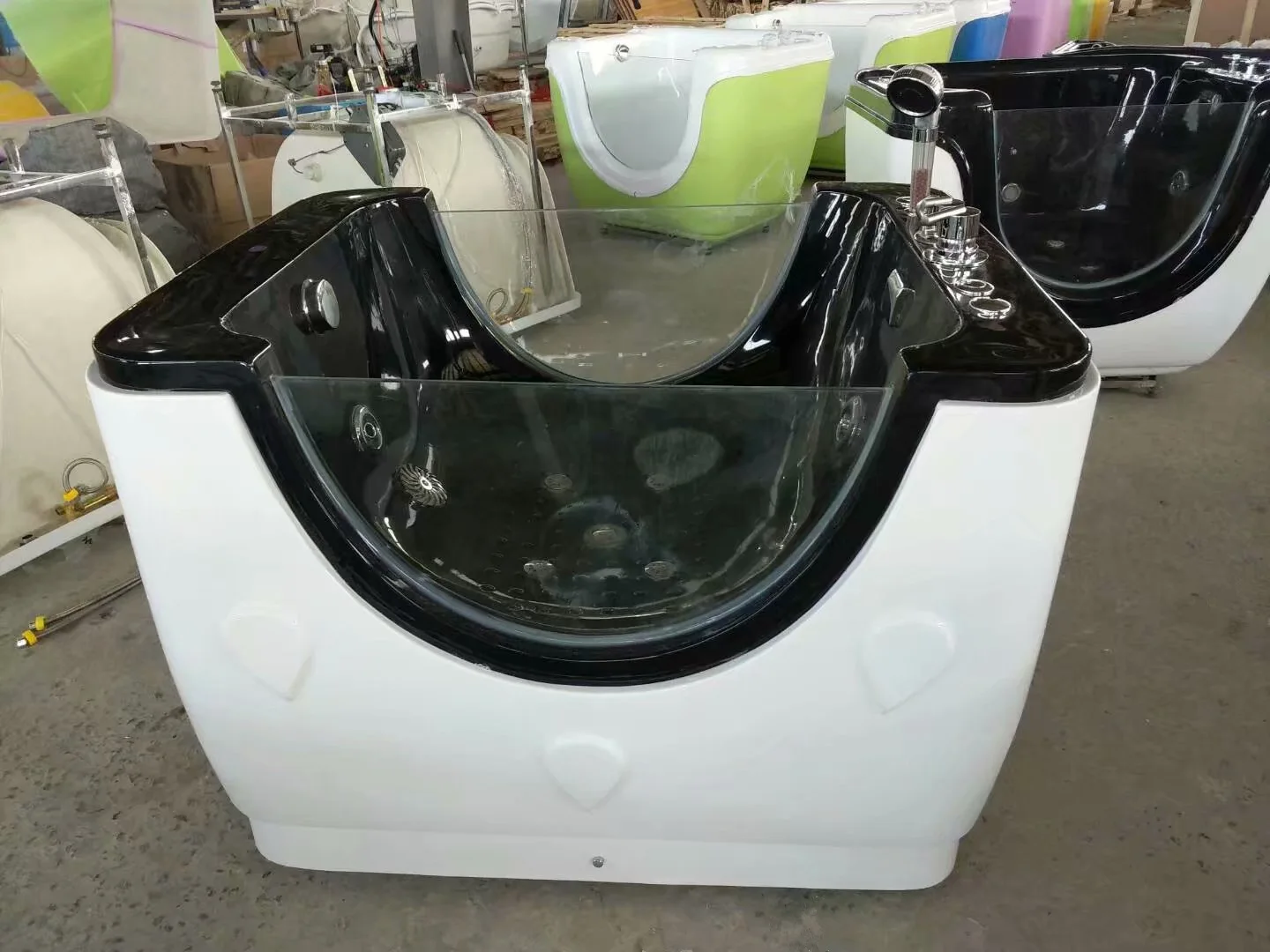 Hotsale dog grooming tub fiberglass bathing tub pet baby use massage spa bathtub