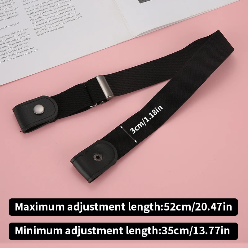 1pcs Lazy Belt Invisible Traceless Stretch Elastic Belt Unisex Versatile Trendy Trim Belt