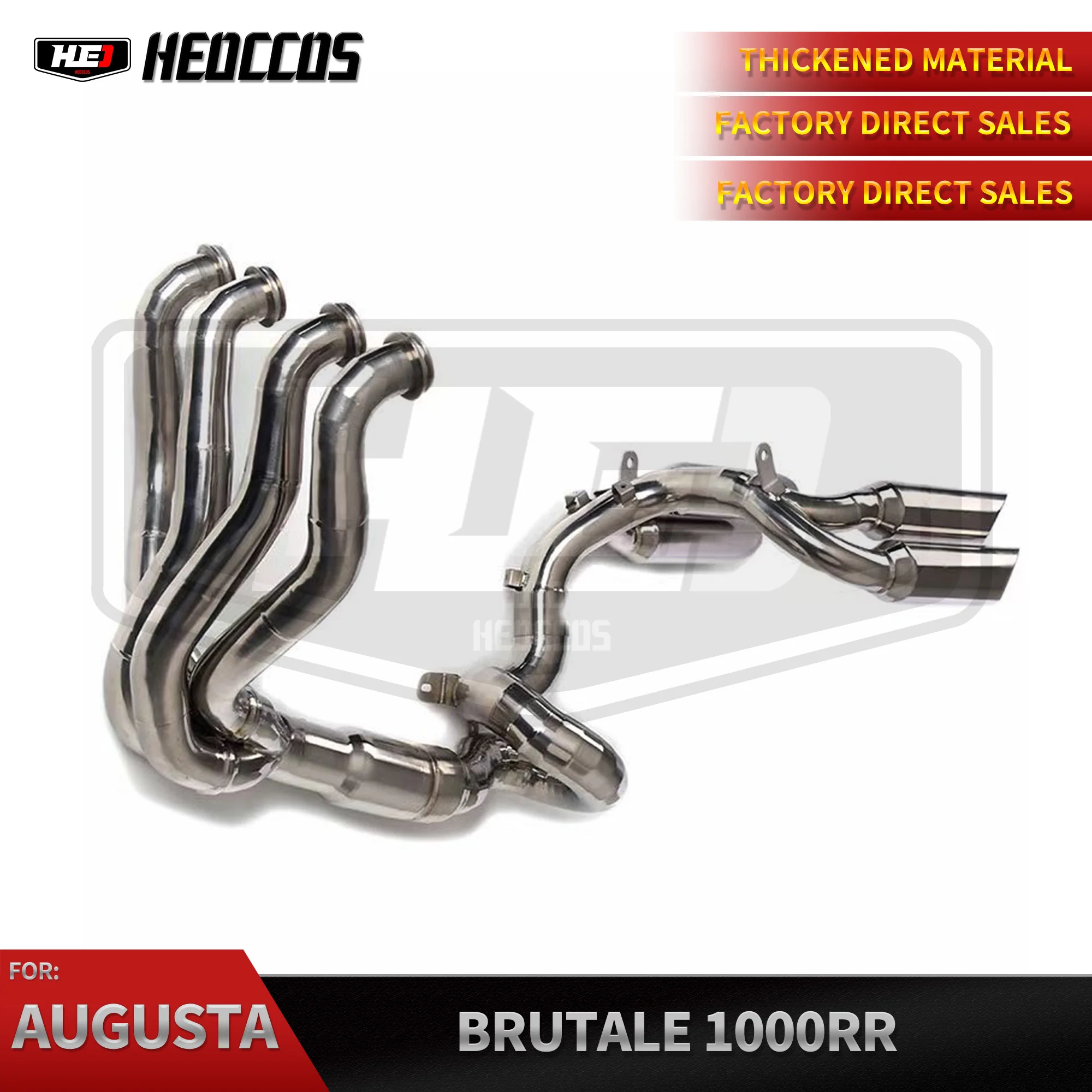 

HEO Titanium Alloy Exhaust Muffler Pipe Motorcycle Cat-back For Augusta Brutale 1000RR Full Exhaust Four Outlet Exhaust