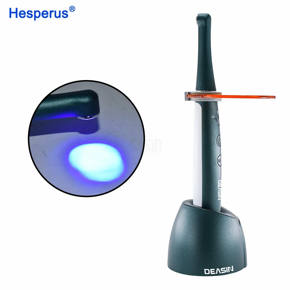 2500mW/cm2 Den tal Wireless LED Curing Light 1/3/5 Seconds Option Cure With 7 Tips Den tal Equipment