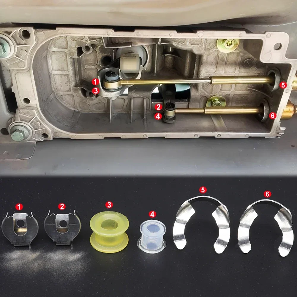 ناقل الحركة اليدوي كابل نقل السرعات جلبة قفل غسالة شيفتر محدد الربط نهاية قضيب عدة لاستبدال أودي VW مقعد سكودا #5