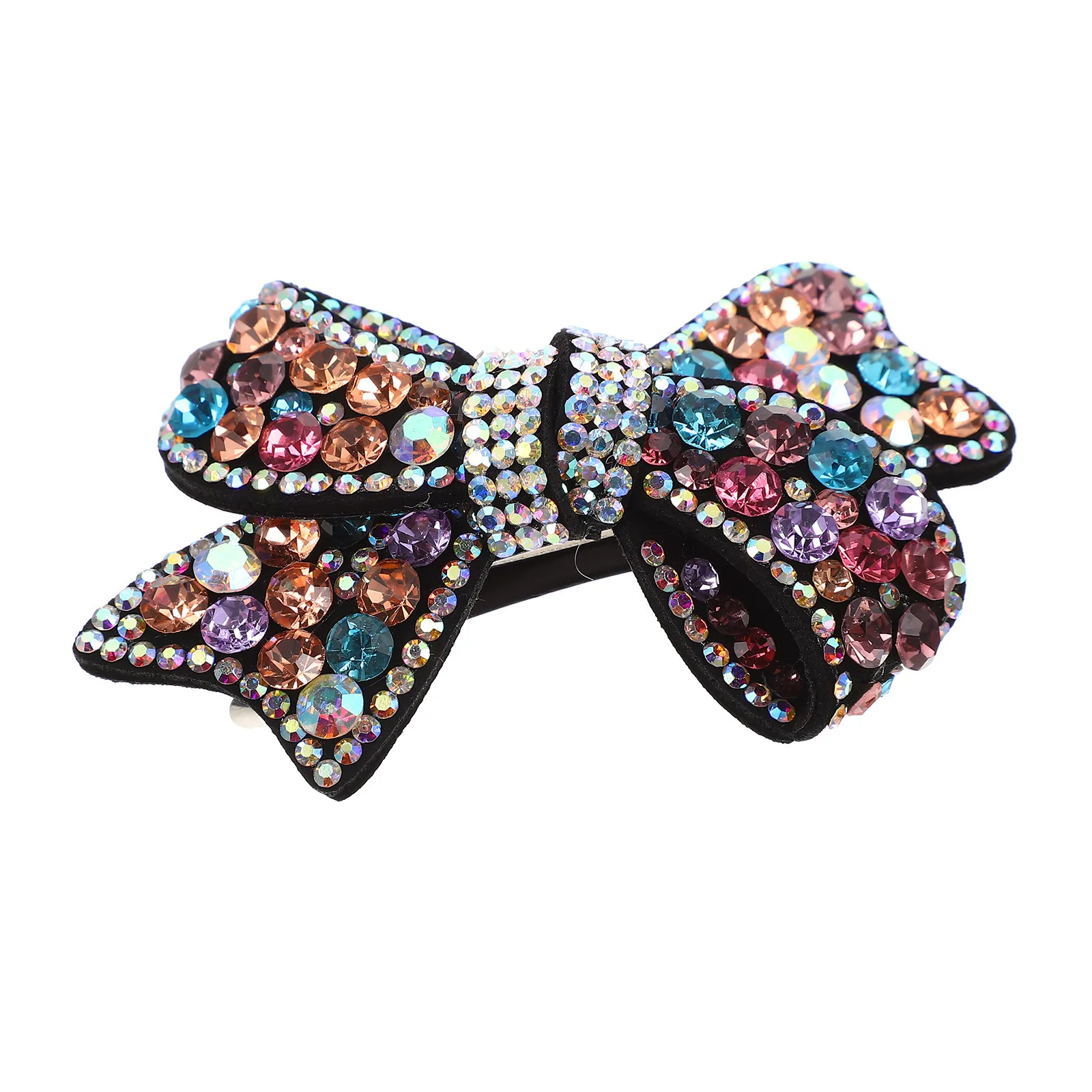 

Заколка для волос с бантом из страз, очаровательное украшение для волос для женщин и девочек, элегантный аксессуар для укладки, заколка-бант.