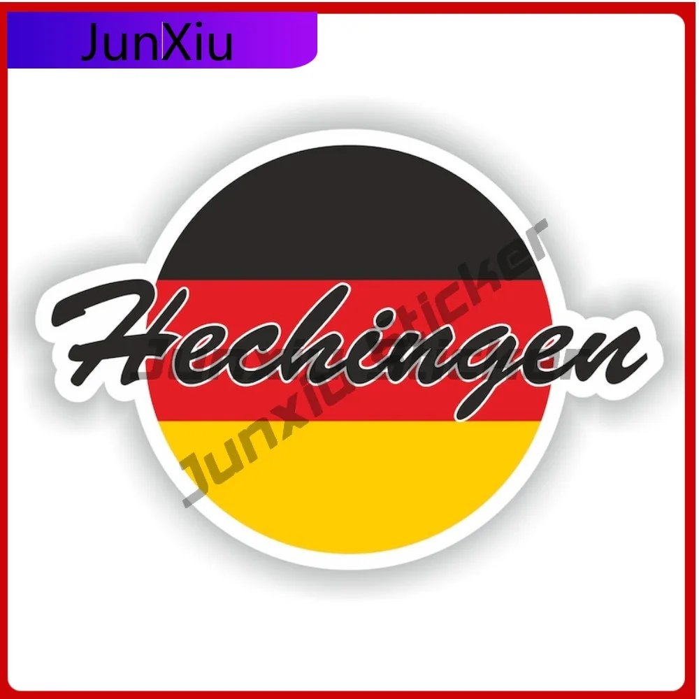 

Hechingen Germany City With National Flag Graphic Vinyl Decals Stickers Rv Suv Window Bumper Camping Decals Waterproof Stickers