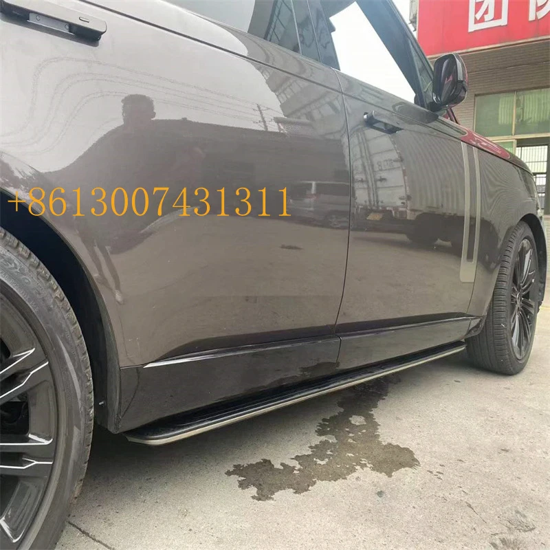 Factory Retractable Side Pedal Fit 23 Range Rover Non-drilling Auto Running Board Exterior Refit Parts