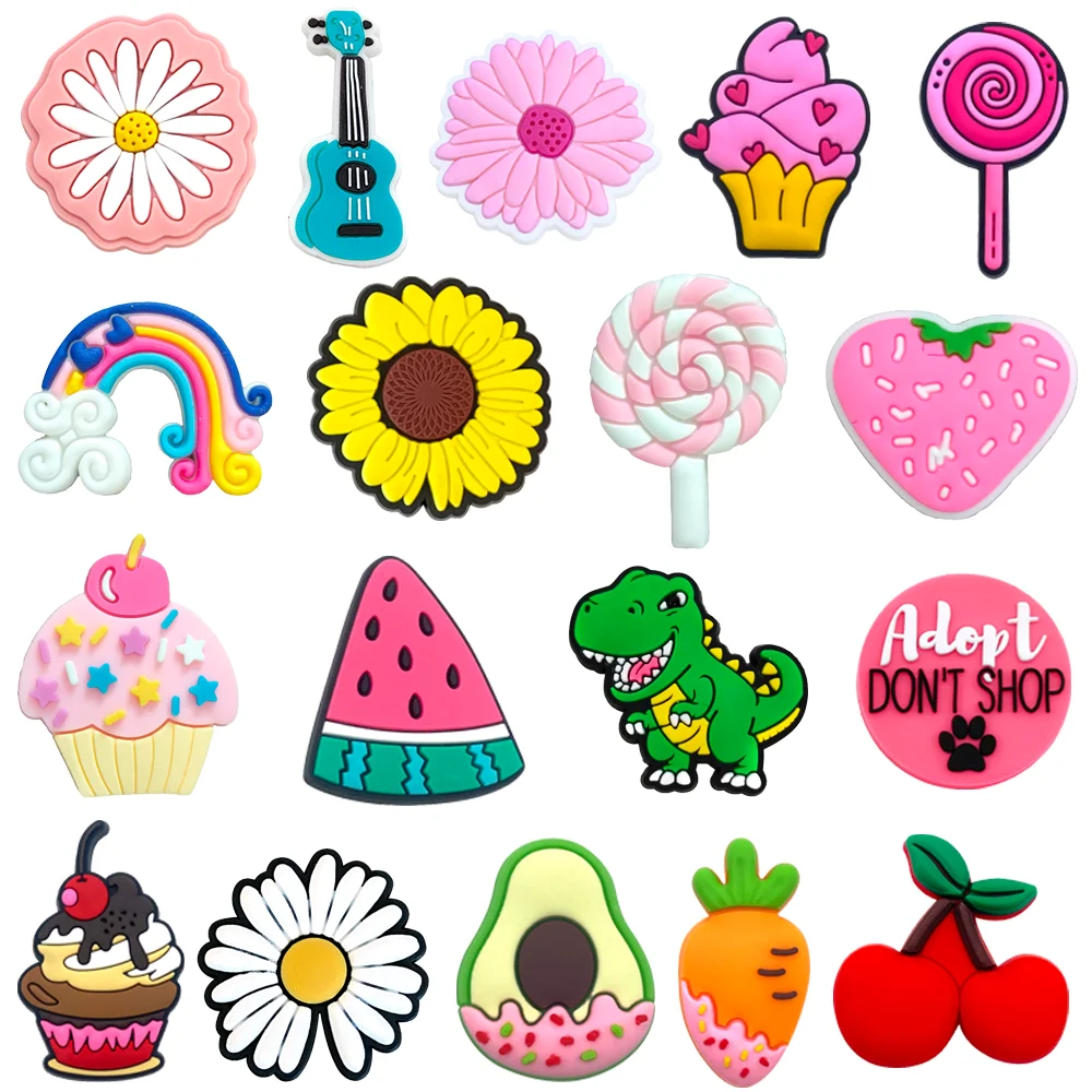 

Hot Sales New Arrivals Dessert Shoe Charms Pin For Accessories Shoe Decoration Kids Adult Christmas Party Gifts