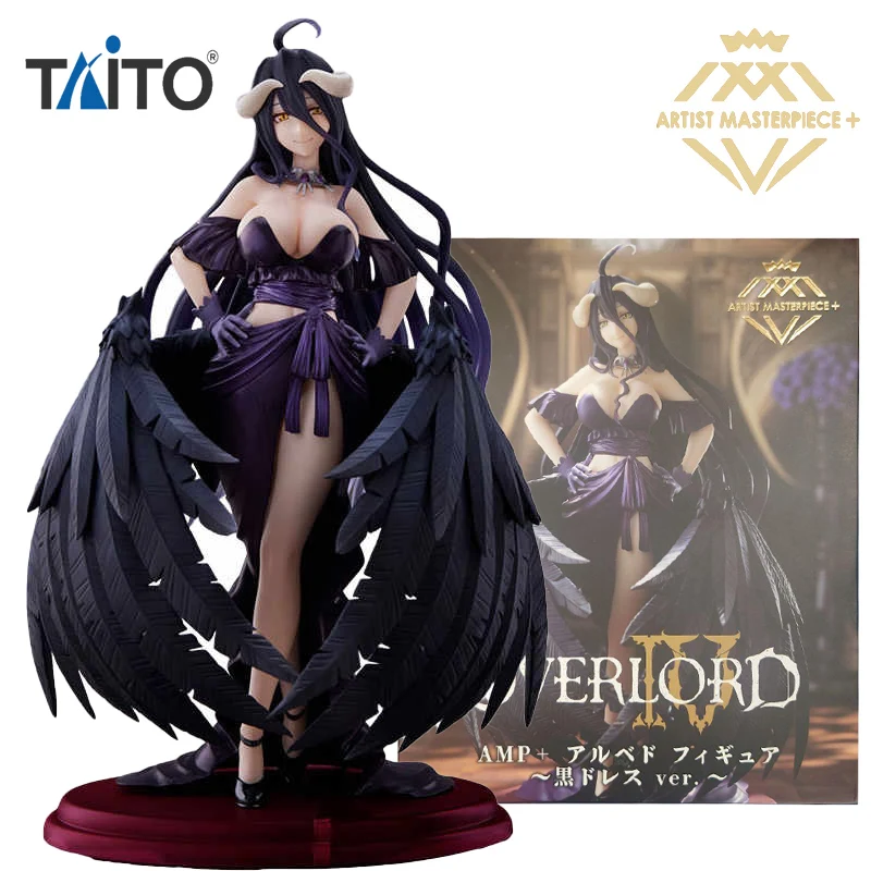 In Stock Original TAiTO AMP+ OVERLORD IV ALBEDO ~ Black Dress Ver.~ PVC 20CM Anime Action Figures Model Collection Ornament Toy