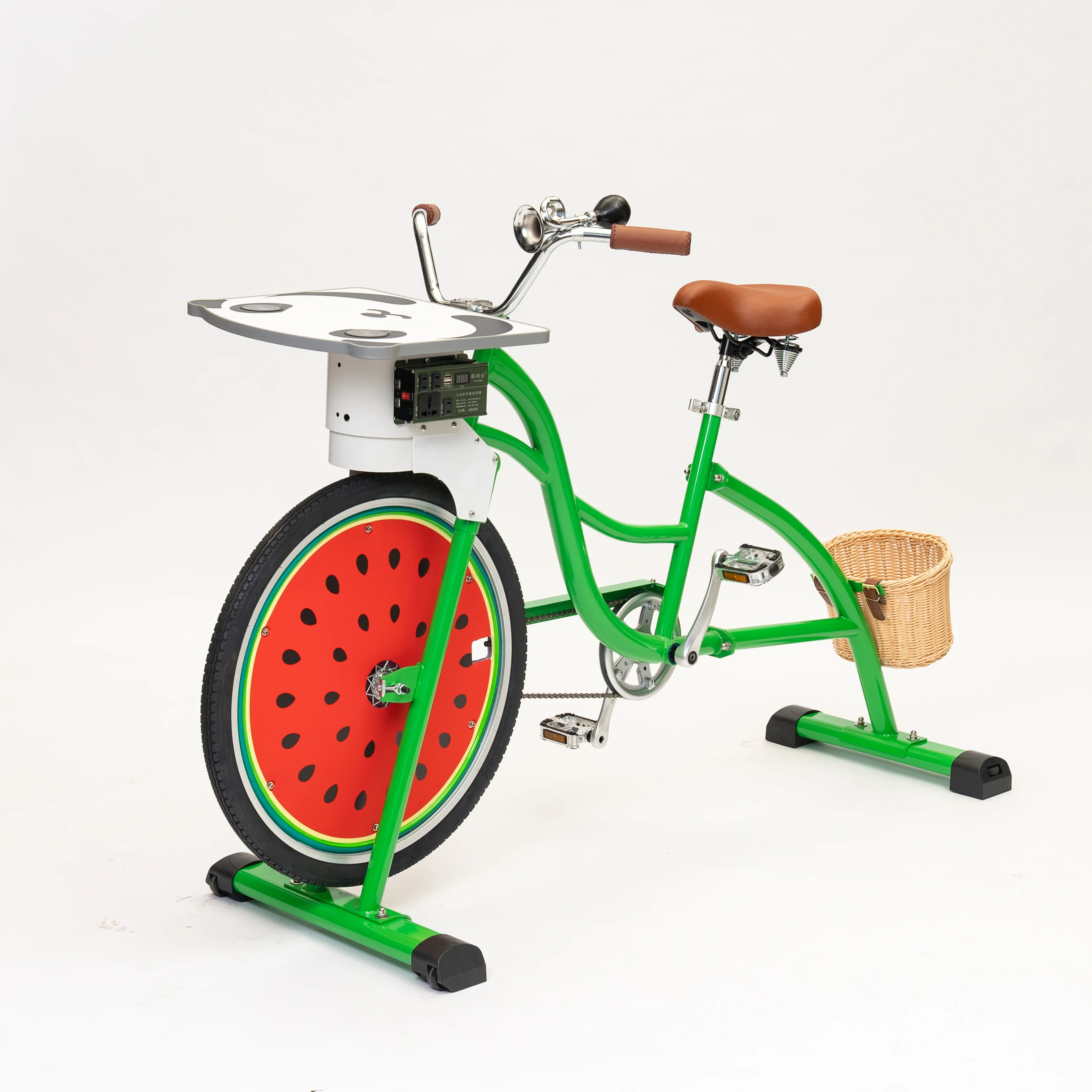

ATV&UTVEXI Single Speed Aluminum Alloy Cruiser Bicycle Pedal Power Generator for Mobile Phone Charging Unicycle Design Adult Par