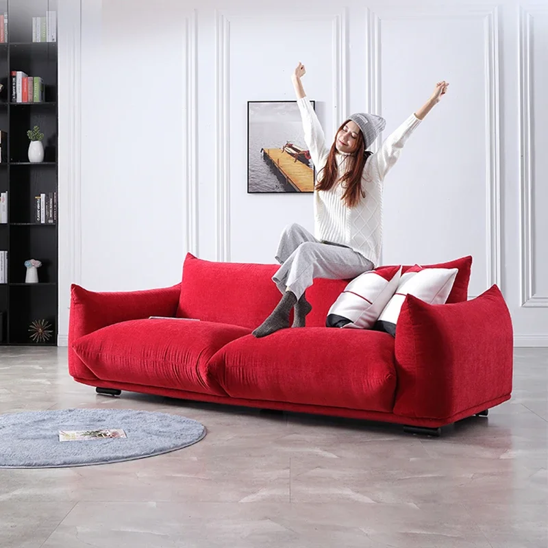 Modern Minimalist Fabric Sofa Soft Decoration Designer Recommends Small Apartment American Net Red Living Room Furniture