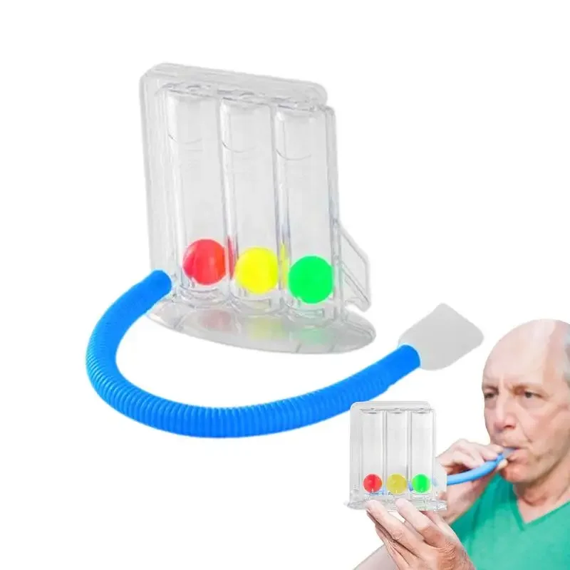 

3 Balls Breathing Trainer Breathing Trainer For Lungs Lung Capacity Exerciser Three-Ball Instrument Breath Training For Runners