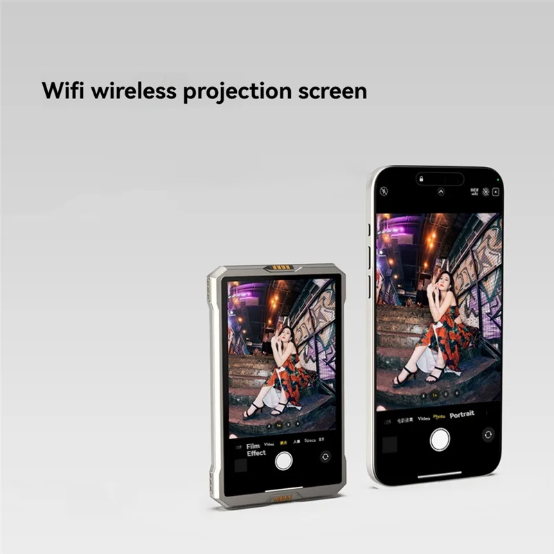 

AS95-Magnetic Phone Selfie Screen Display For Phone Rear Camera Selfie Vlog Live Monitor Universal Phones Monitor Screen