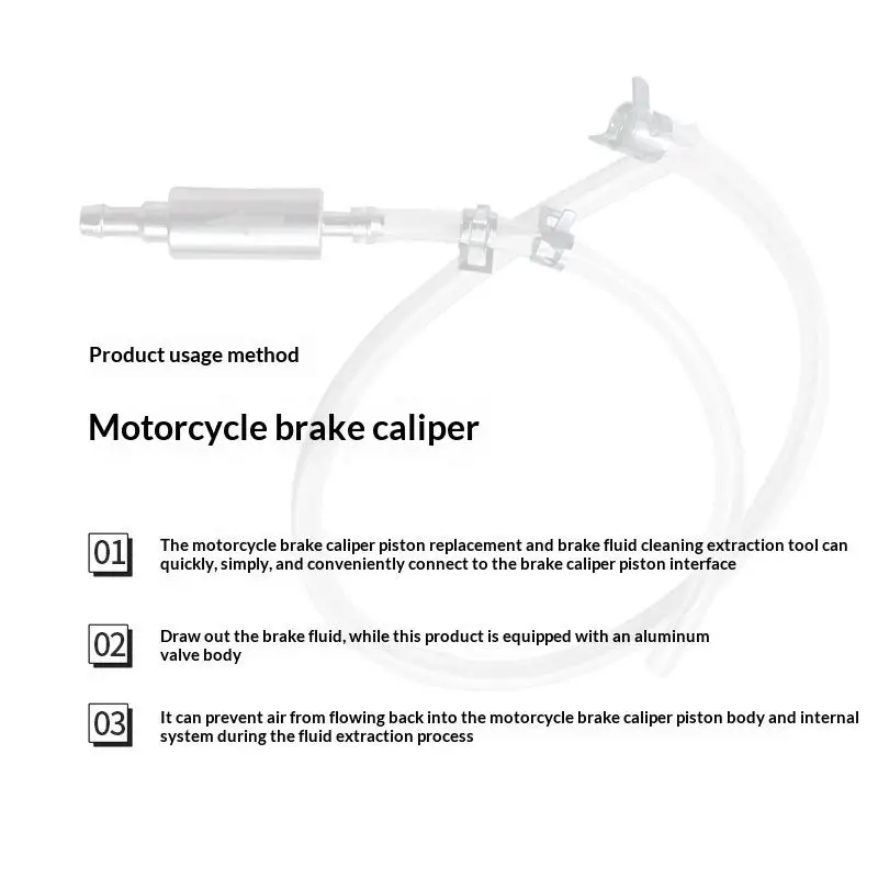 New#Motorcycle Brake Bleeder Hose Hydraulic Brake Caliper Oil Bleed Tool Kit For Motorbike Scooter ATV Brake System Maintenance - view 5