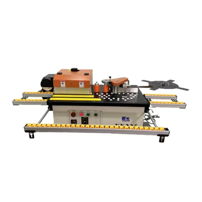 

Полуавтоматическая кромкооблицовочная машина для обработки древесины, мощный двигатель, фанерная лента для обрезки кромок, длительный срок службы