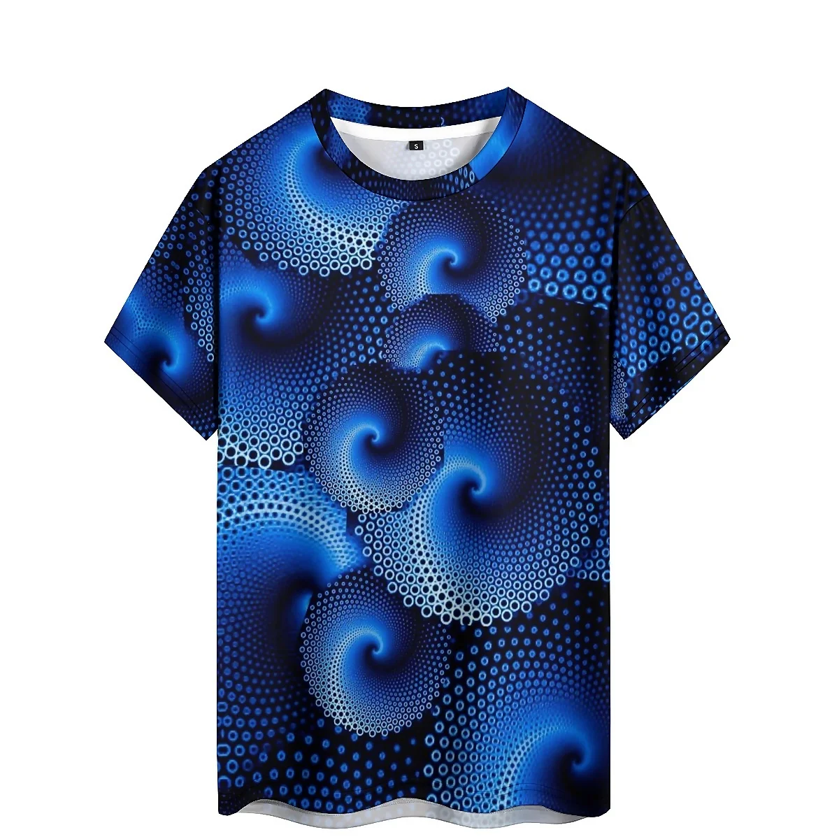 Christmas Abstract Dizzy Pattern Men's 3D Printed Short Sleeve T-Shirt - Couple Outfit