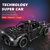 1828PCS 박쥐 자동차 빌딩 블록 기술 Supercar 자동차 모델 벽돌 빛으로 설정 어린이 DIY 교육 장난감 데스크탑 데코 선물 2