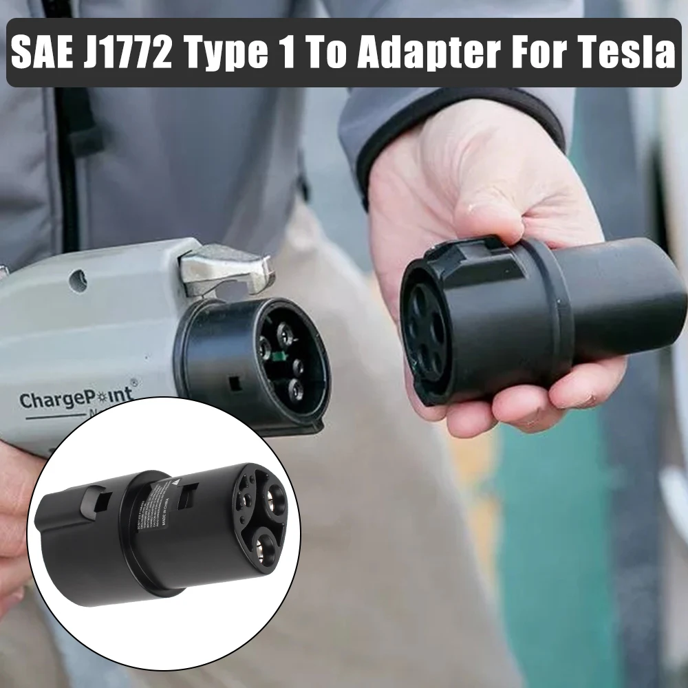 

EV Charger Adapter SAE J1772 Type 1 To Adapter For Tesla EVSE For Tesla Model X Y 3 S Electric Car Charging Connector