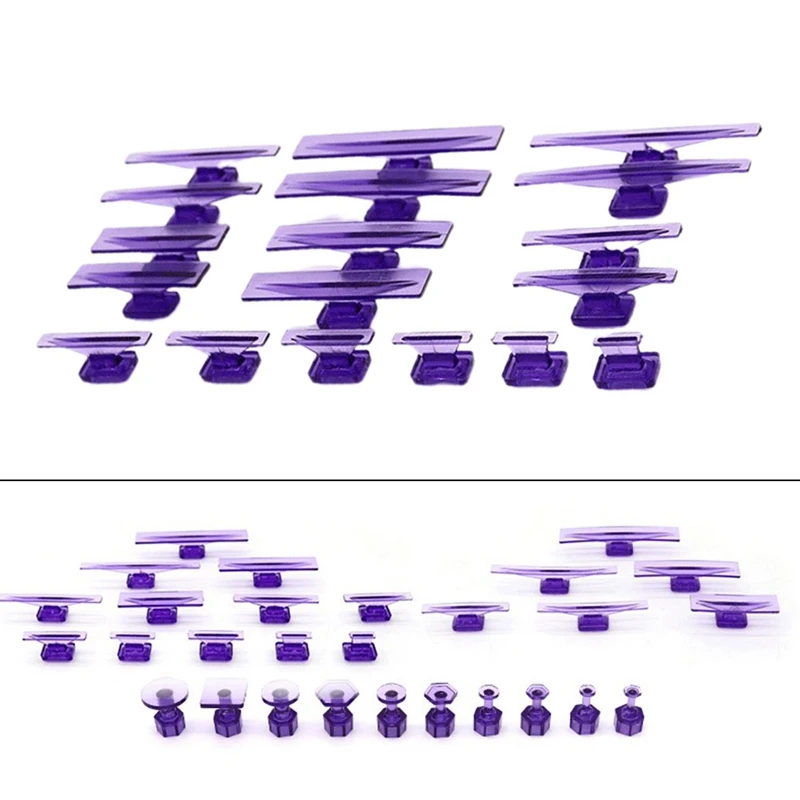 28 Piece Sag Repair Tool Set Sheet Metal Concave-Convex Pit Seamless Repair Sucker Suction Pit Hail Gasket Pull Tab Easy To Use