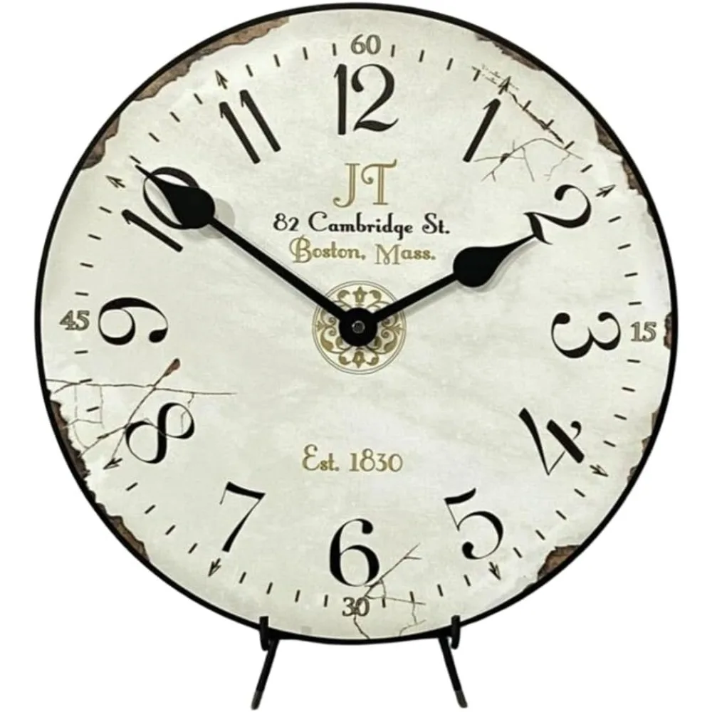 Wall Clock | Ultra Quiet Quartz Mechanism | Hand Made in USA Beautiful Crisp Lasting Color