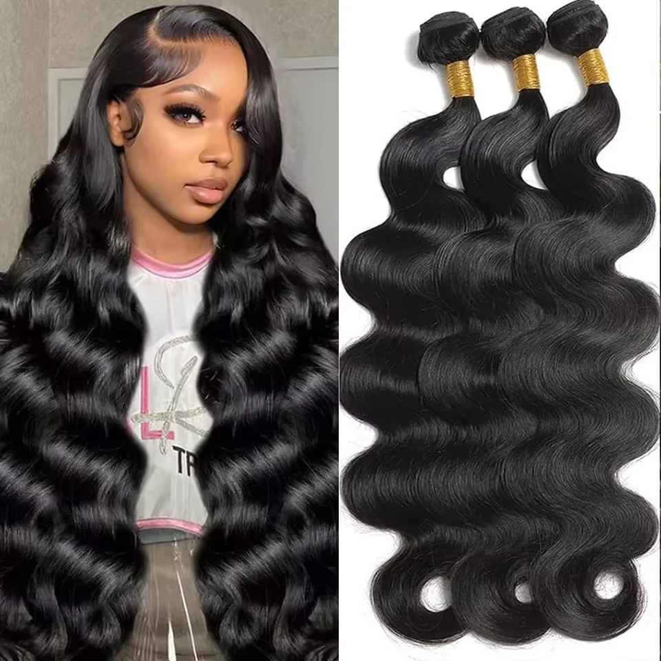 12A Human Hair Bundles Body Wave Bundles Human Hair 30 Inch Body Wave Hair Weave 1pc/100g Natural Raw Human Hair Extensions