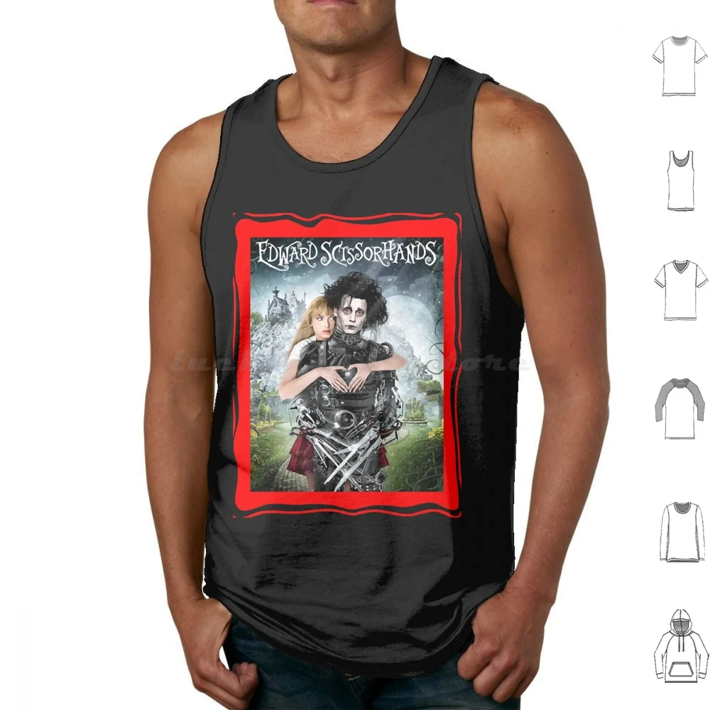 Edward Scissorhands Tank Tops Print Cotton Edward Scissorhands Best Seller Cartoon Edwards Scissorhands Johnny Depp Kid