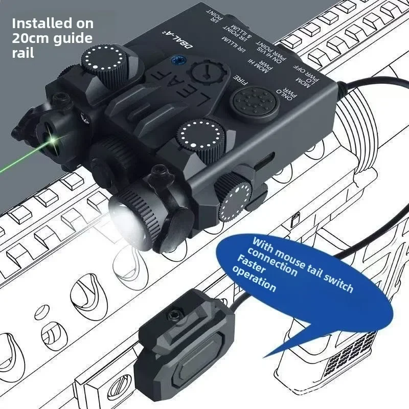 Stabile Ausgabe DBAL-A2 Komplettes Laser-Kit Konsistentes Rot-Grün-Laserpointer-Set M300 M600 Modellzubehör – Detail 5