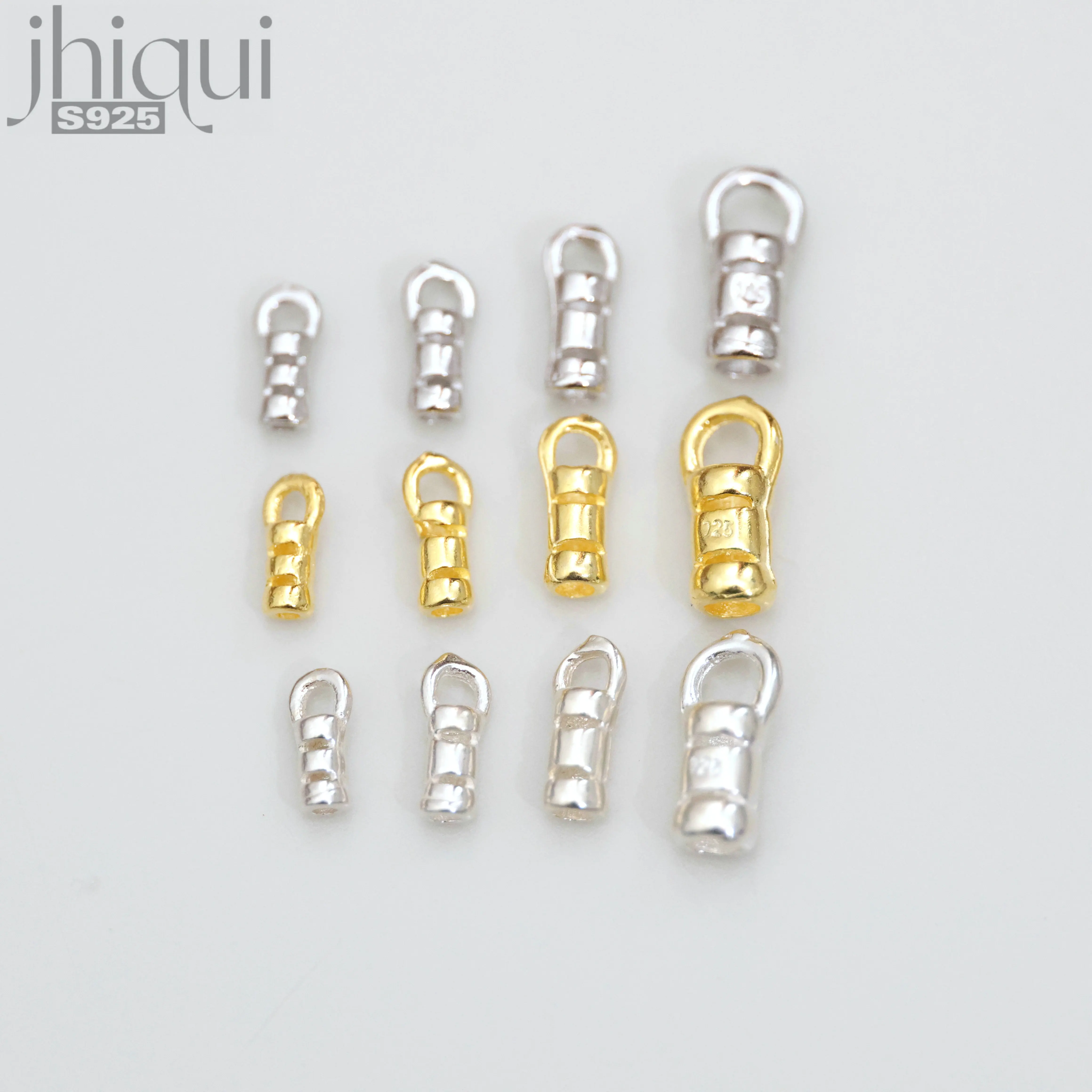 

5pcs 925 Sterling Silver Crimp Clasps&Hooks for DIY Fine Jewelry Finding Bracelet Necklace Making JQ0067