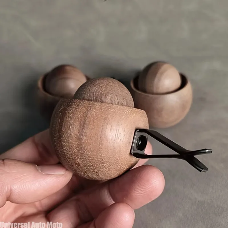Difusor de Óleos Essenciais para Carro e Casa - Feito de Madeira, Mini Difusor de Fragrância Natural, Adequado para Quarto, Sala de Estar e Banheiro