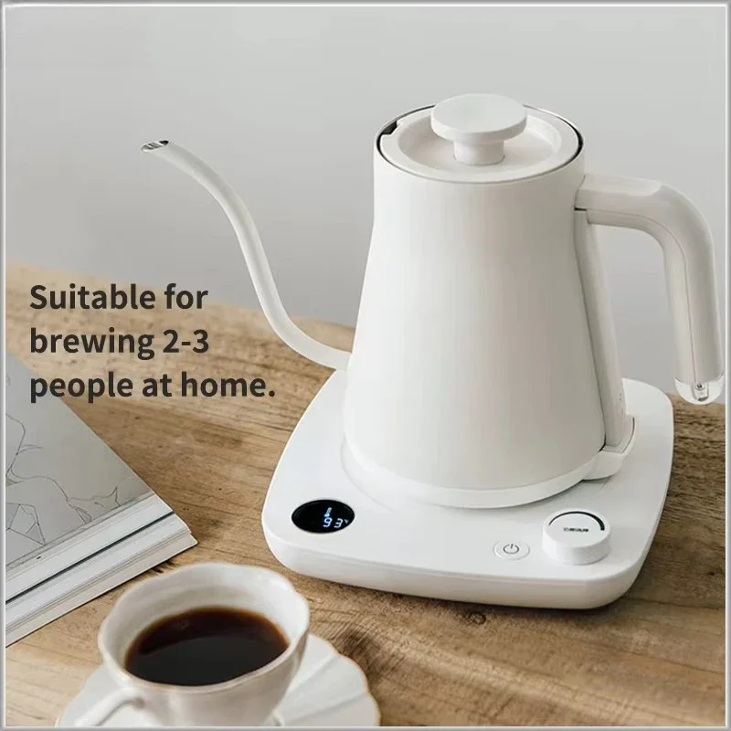 Slim Long Spout Gooseneck Kettle Set Electric Pour Over Coffee Tea Kettle Water Heating Pot For Home Brewing