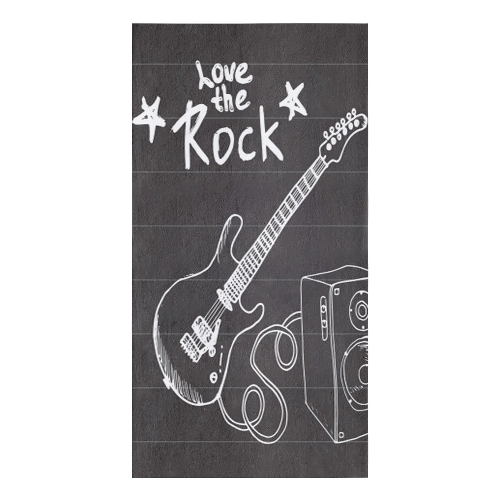 Blackboard Rock Music Electric Guitar Kitchen Towel Cleaning Cloth Kitchen Accessories Dish Washing Cloth Household Decoracion