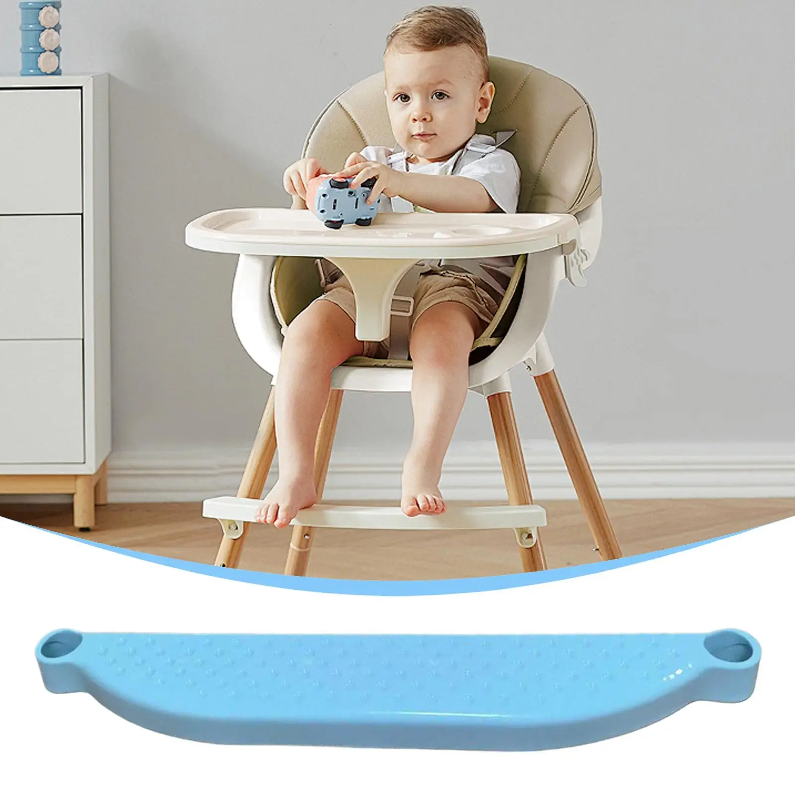 Sandaran Kaki Bayi yang Dapat Disesuaikan untuk Kursi Tinggi, Sandaran Kaki Bayi Anti Selip, Aksesori Kursi Tinggi yang Stabil untuk Makan Balita di Rumah