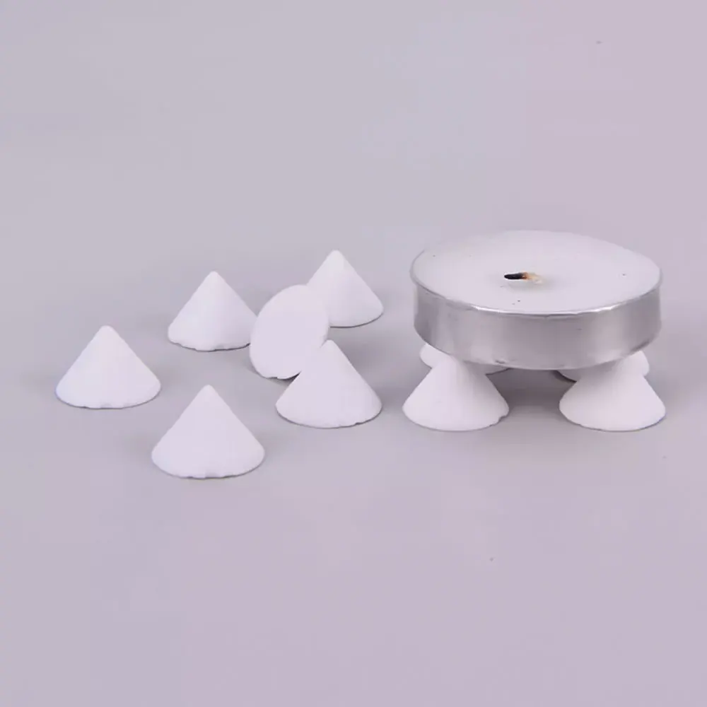 10X White Moveable Nails Ceramic Refractory Support Nails High Temperature Tools Independent Taper Nail Pottery Tool Accessories