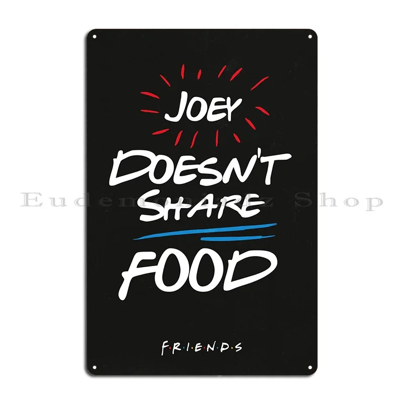 Doesn't Share Food Metal Sign Wall Decor Garage Designing Designing Kitchen Tin Sign Poster