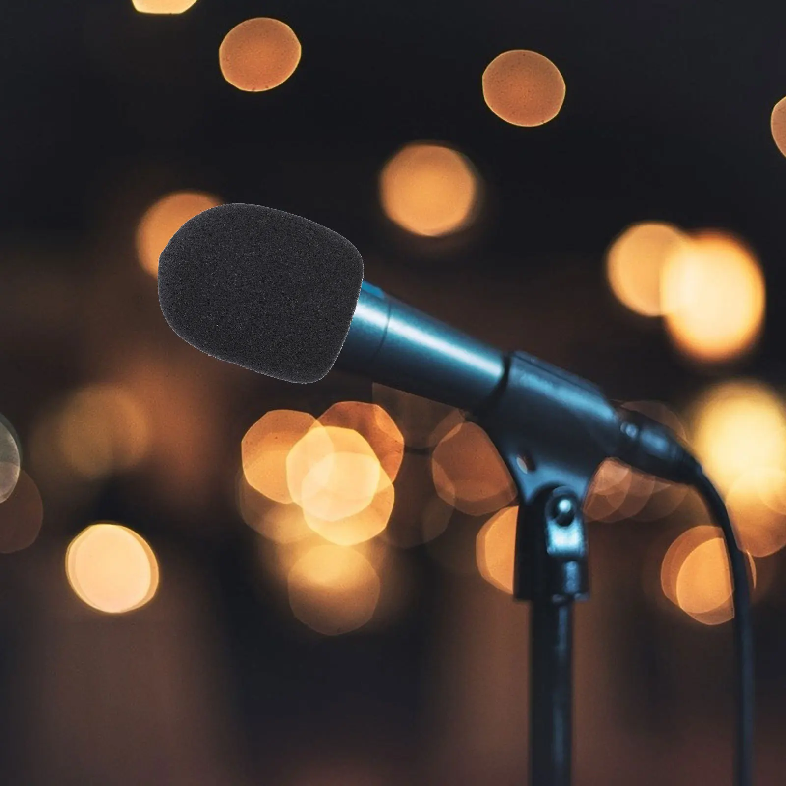 4Sets Microphone Sponge Covers Soft Elastic Noise Absorbing Mic Rubber Rings Mic Anti-Roll Protection Perfect for Stage