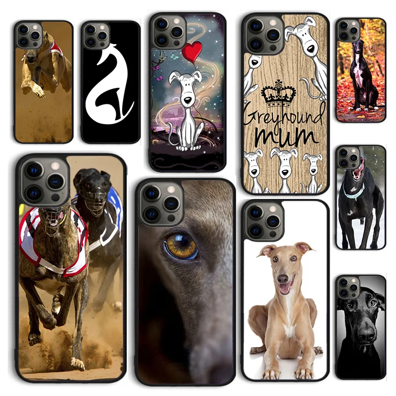 Awesome Sitting Fawn Greyhound Dog Phone Case Cover for iPhone 16 15 12 mini 11 13 14 Pro Max SE 2020 Apple 6S 7 8 Plus