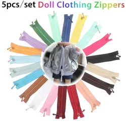 5PCS 5*1.7cm Mini Zipper Doll Clothing Zipper DIY Handmade Sewing Scrapbooking Garment Applique DIY Doll Clothes Accessories