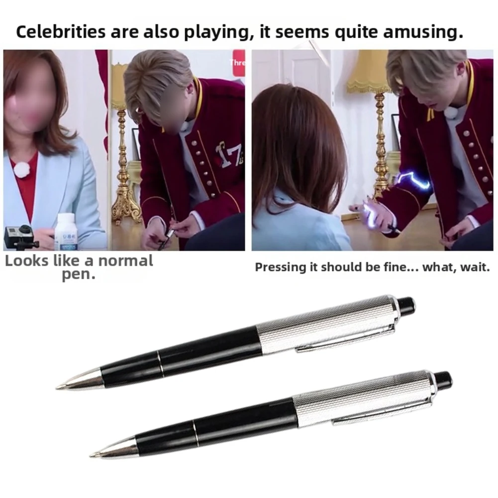 1X الإبداعية صدمة كهربائية القلم الإبداعية يوم كذبة أبريل صدمة القلم الحاضر المزحة لعبة مفاجأة القلم مضحك أقلام الطرف العرض #4