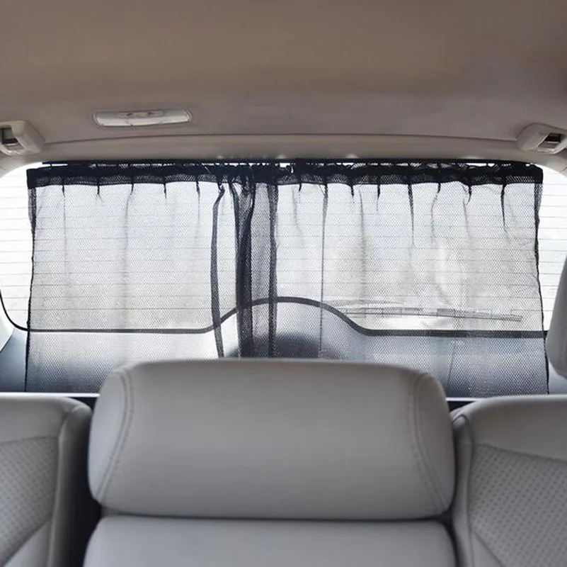 Aluminum Shrinkable Car Rear Windshield Side Window Sun Visor Blinds Curtain Automotive Sun Shade Anti UV Curtains Car Covers