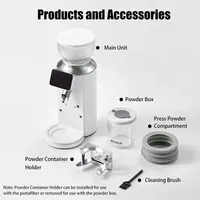Petrus Coffee Grinder Metal Body for 51/58MM Portafilter with 30 Precise Grind Settings(220V) Coffee Grinder Electric