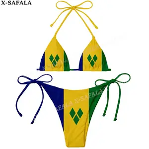 Close-up of St. Vincent Bikini Design