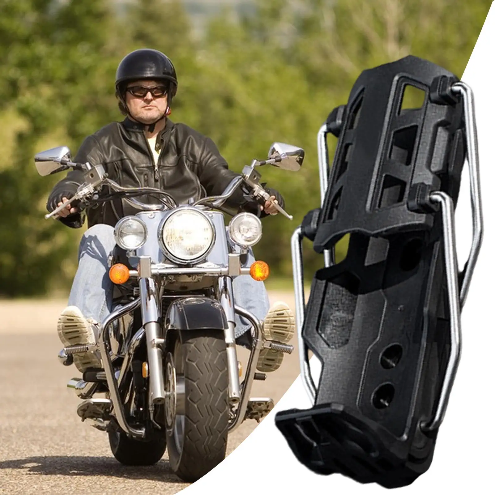 

Bike Water Bottle Cage Bicycle Cup Mount Cage Automatic Clamp 360 Degree Rotating Adaptive Water Bottle Holder Cycling