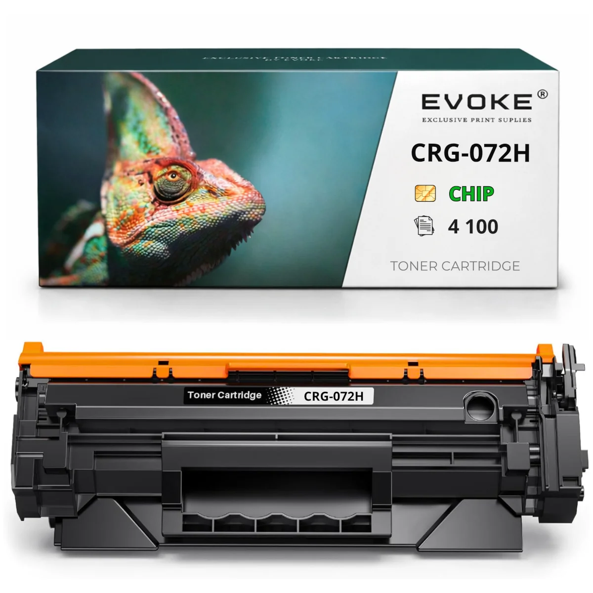 Evoke Compatibele Toner voor Canon Crg-072H Crg072H 5648C002 Zwart met Chip 4100 Pagina's I-Sensys Lbp172Dw Mf280 Mf284Dw Mf287Dw Mf289Dw