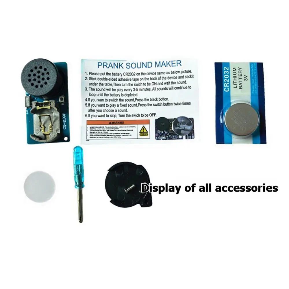 Dynamic 2PCS Annoying Noise Maker 16 Kinds Animals Long Calls Party Props Beeping Prank Prank Noise Maker Beeper Prank Device A