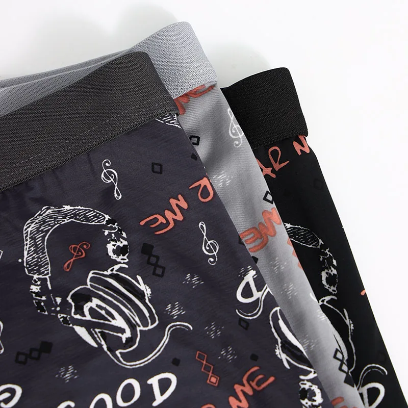 10PCS men's underwear comfortable breathable men's summer cool boxers trend men's floral underwear