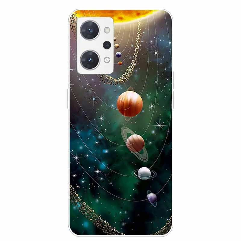For OPPO Reno 9A / 7A Case Animals Painted Clear Silicone TPU Soft Capas for Oppo Reno9 A 5G Phone Cases Reno7 A 9 A Protective