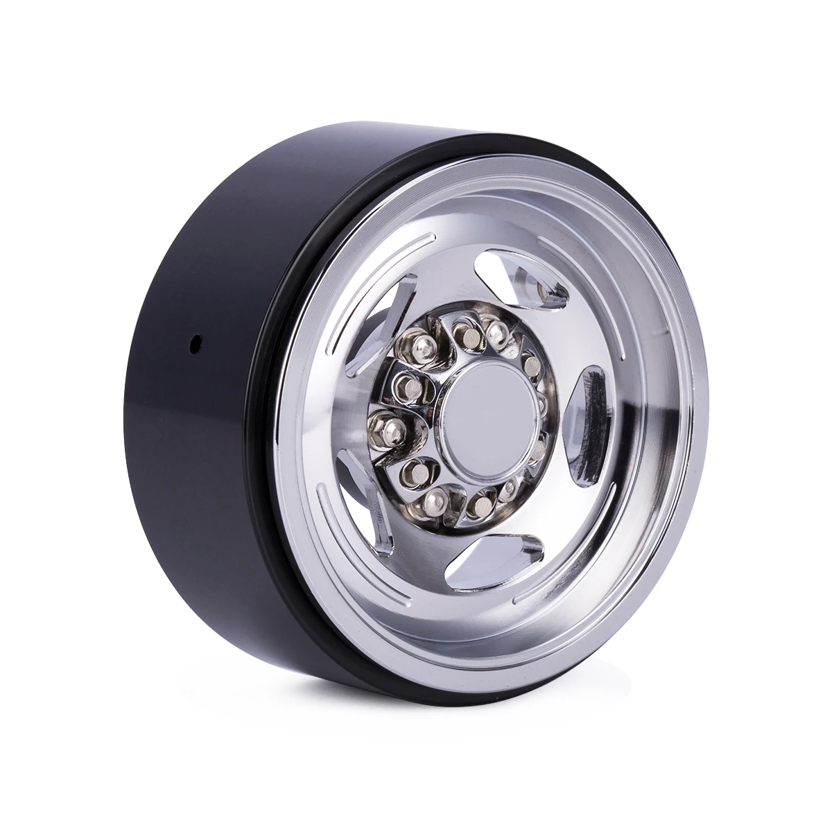 Aluminum 1.9'' Vintage Beadlock Wheel Hub Rim for 1/10 RC Crawler Car SCX10 Wraith TRX4 Capra VS4-10 Red Cat LCG Chassis Tires